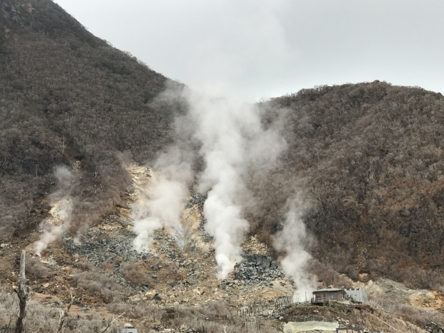 噴火と箱根